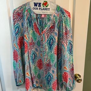 Lilly Pulitzer Elsa Silk Top